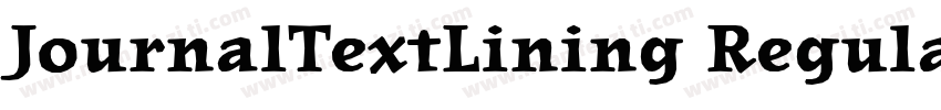 JournalTextLining Regular字体转换